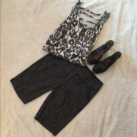 Takara Pants - Black/ Dark Gray Dress Shorts